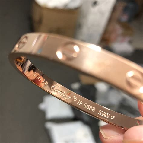 cartier love bracelet 750 17 ip 6688|cartier ip 6688 price.